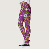 Whimsical Halloween Design op paarse Leggings (Links)