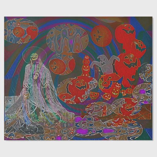 Whimsical Halloween Dreams Cadeaupapier (Vlak)