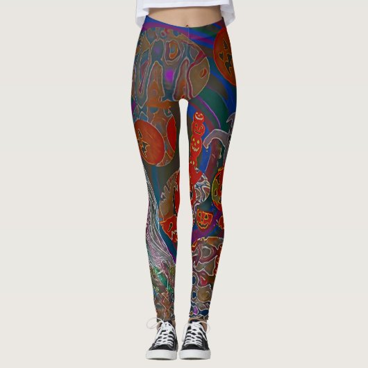Whimsical Halloween Dreams Leggings (Voorkant)
