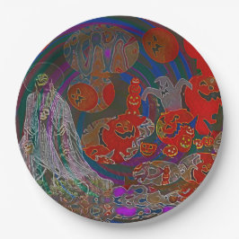 Whimsical Halloween Dreams Papieren Bordje