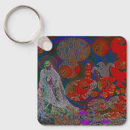Whimsical Halloween Dreams Sleutelhanger