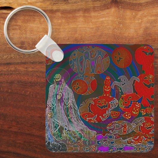 Whimsical Halloween Dreams Sleutelhanger (Voorkant)