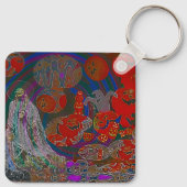 Whimsical Halloween Dreams Sleutelhanger (Achterkant)