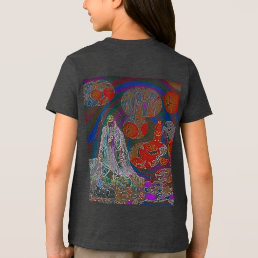 Whimsical Halloween Dreams Tri-Blend Shirt (Achterkant)