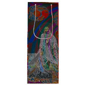 Whimsical Halloween Dreams Wijn Cadeautas (Voorkant)