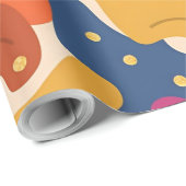 Whimsical Halloween Fall laat een naadloos patroon Cadeaupapier (Rol Hoek)