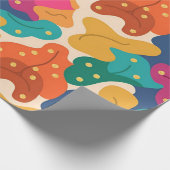 Whimsical Halloween Fall laat een naadloos patroon Cadeaupapier (Hoek)