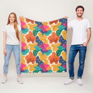 Whimsical Halloween Fall laat een naadloos patroon Fleece Deken