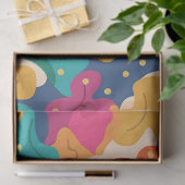 Whimsical Halloween Fall laat een naadloos patroon Tissuepapier (Geschenk)