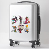 Whimsical Halloween-figuren van Molly Harrison Sticker (Koffer)