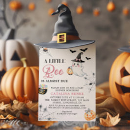 Whimsical Halloween Ghost Baby shower Kaart