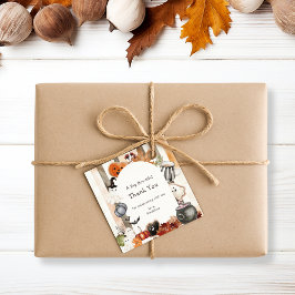 Whimsical Halloween Ghost Pumpkin Baby shower dan Bedankjes Labels
