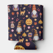 Whimsical Halloween: Gnomen & Pompoenen Blikjeskoeler (Achterkant)