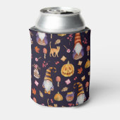 Whimsical Halloween: Gnomen & Pompoenen Blikjeskoeler (Blikje Achterkant)