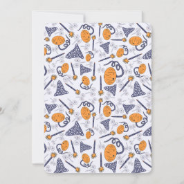 Whimsical Halloween Greeting Card – Magical Doodle Kaart