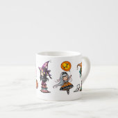 Whimsical Halloween Kunst van Molly Harrison Espresso Kop (Voorkant rechts)