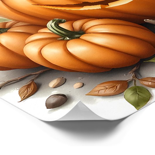 Whimsical Halloween Magic - Leuk & Spooky Poster (Hoek)