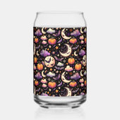 Whimsical Halloween Night Sky Pattern Blikvorm Glas (Achterkant)