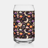 Whimsical Halloween Night Sky Pattern Blikvorm Glas (Rechts)