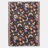 Whimsical Halloween Night Sky Pattern Deken (Voorkant Verticaal)