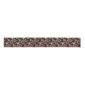 Whimsical Halloween Night Sky Pattern Grosgrain Lint (Voorkant)