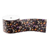 Whimsical Halloween Night Sky Pattern Grosgrain Lint (Spoel)