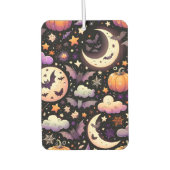 Whimsical Halloween Night Sky Pattern Luchtverfrisser (Voorkant)