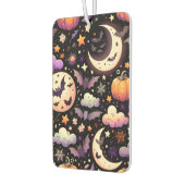 Whimsical Halloween Night Sky Pattern Luchtverfrisser (Links)