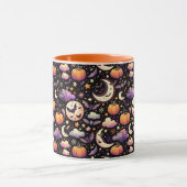 Whimsical Halloween Night Sky Pattern Mok (Midden)
