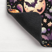 Whimsical Halloween Night Sky Pattern Muismat (Hoek)