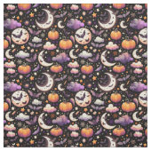 Whimsical Halloween Night Sky Pattern Stof (Swatch)