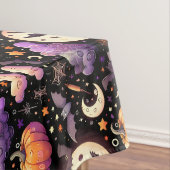 Whimsical Halloween Night Sky Pattern Tafelkleed (Voorbeeld)
