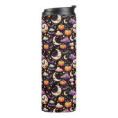 Whimsical Halloween Night Sky Pattern Thermosbeker (Gedraaid links)