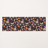 Whimsical Halloween Night Sky Pattern Yogamat (Achterkant (horizontaal))