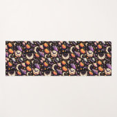 Whimsical Halloween Night Sky Pattern Yogamat (Voorkant (horizontaal))
