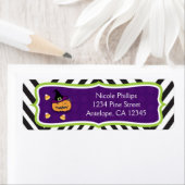 Whimsical Halloween Party Fun Favor Custom Etiket (Insitu)