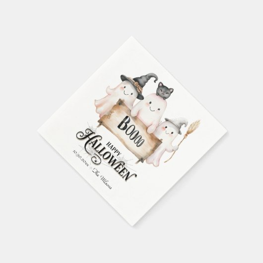 Whimsical Halloween Party servetten met Schattigee (Hoek)