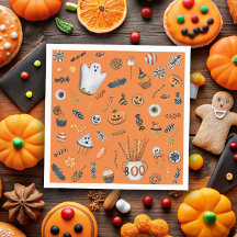 Whimsical Halloween Pattern Baby shower