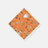 Whimsical Halloween Pattern Baby shower Servet (Hoek)