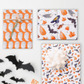 Whimsical Halloween Pattern Inpakpapier Vel