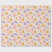 Whimsical Halloween pompoenen en paddenstoelen pat Cadeaupapier (Vlak)