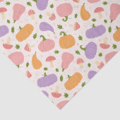 Whimsical Halloween pompoenen en paddenstoelen pat Tissuepapier (Detail)