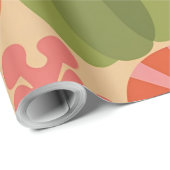 Whimsical Halloween Pumpkin Naadloos Patroon Cadeaupapier (Rol Hoek)