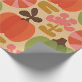 Whimsical Halloween Pumpkin Naadloos Patroon Cadeaupapier (Hoek)