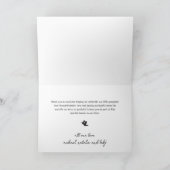 Whimsical Halloween Scribble Baby shower Bedankkaart (Binnen)