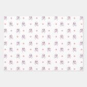 Whimsical Halloween Snoep and Skulls Pattern Inpakpapier Vel (Voorkant 3)