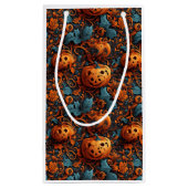 Whimsical Halloween-thema Pompoen Klein Cadeauzakje (Achterkant)