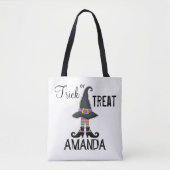Whimsical Halloween Typography Fun Custom Kinder Tote Bag (Voorkant)