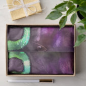 Whimsical Halloween Witch Boots Paarse Decoupage Tissuepapier (Geschenk)