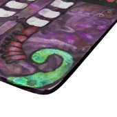 Whimsical Halloween Witch Boots Paarse Groen Rood Snijplank (Hoek)